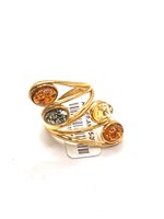 Anello Domar Donna Ambra in Argento Ambra AMBER-AN-15-280